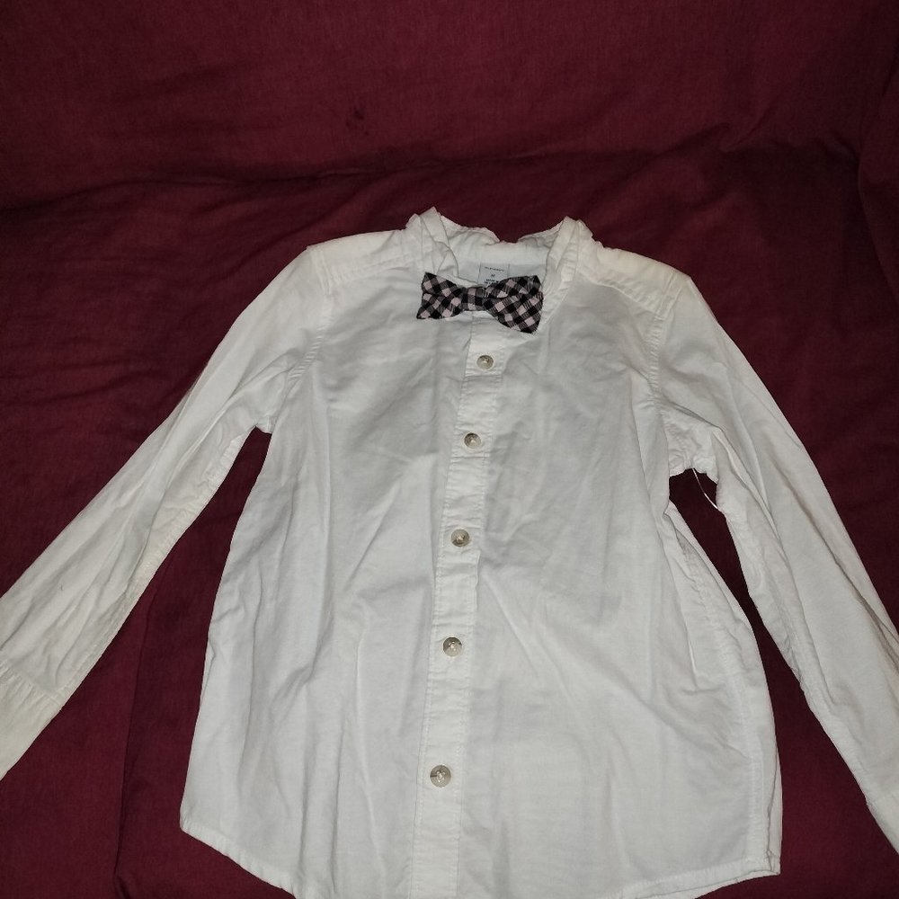 Solid White Button Down Shirt toddler